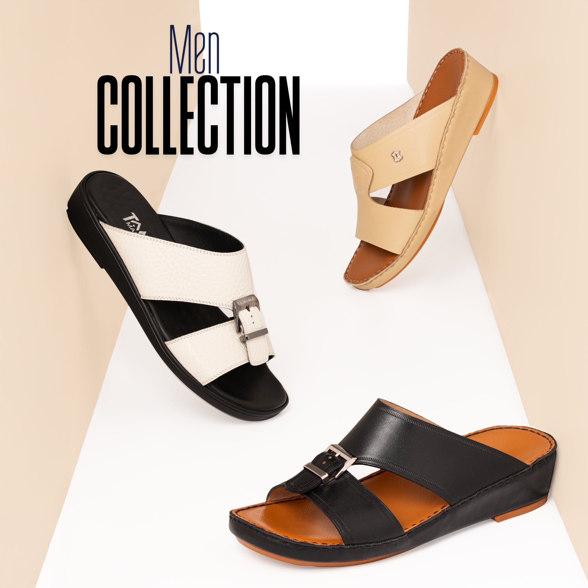 Men’s Leather Sandals Qatar | Tamima Handmade Footwear