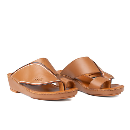 Brown leather sandals
